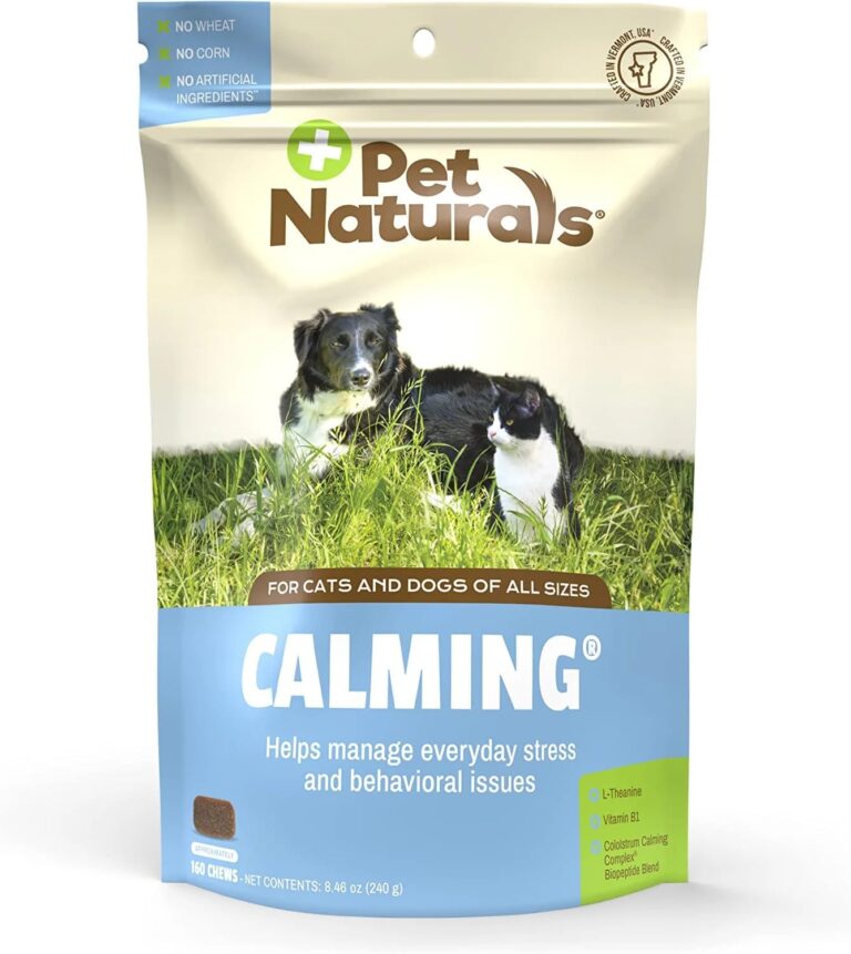 Pet Naturals Calming Chews for Dogs, 160 Chicken Liver Flavored Soft Chews, Anxiety Relief for Barking, Separation, Storms and Fireworks, Naturally Sourced Behavioral Support