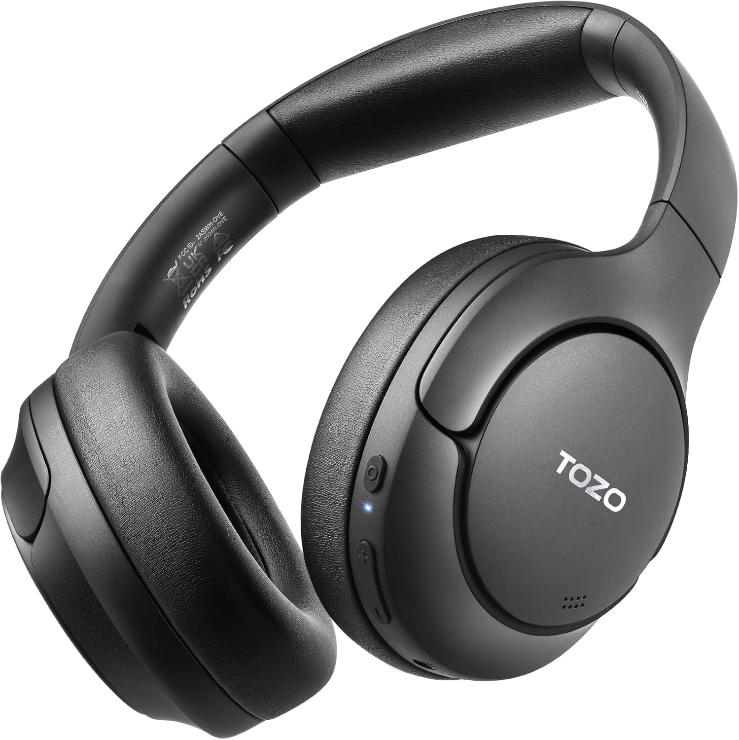 TOZO Hybrid Active Noise Cancelling Headphones, Wireless Over Ear Bluetooth Headset, 60H Playtime, Hi-Res Audio Custom EQ via App Deep Bass Comfort Fit Ear Cups, for Home Office Travel TOZO Hybrid Active Noise Cancelling Headphones, Wireless Over Ear Bluetooth Headset, 60H Playtime, Hi-Res Audio Custom EQ via App Deep Bass Comfort Fit Ear Cups, for Home Office Travel