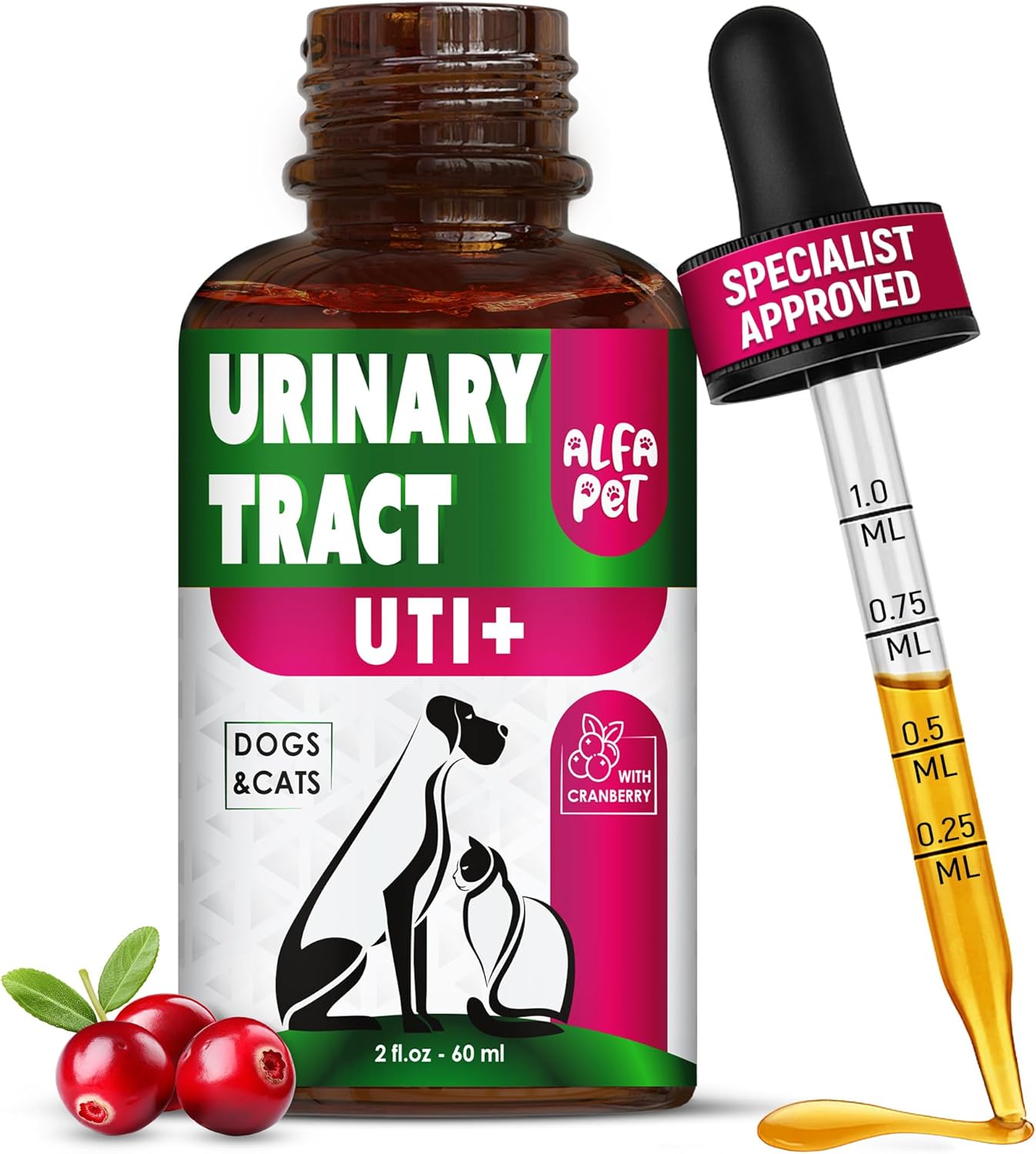 at Urinary Tract Infection Treatment with Cranberry Dog UTI Treatment to Care for Bladder Cat UTI Treatment for Kidneys Preventive Support for Renal Health in Drops 2 Oz at Urinary Tract Infection Treatment with Cranberry Dog UTI Treatment to Care for Bladder Cat UTI Treatment for Kidneys Preventive Support for Renal Health in Drops 2 Oz