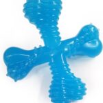 Nylabone Comfort Hold X-Bone Puppy Chew Toy, Soothing Puppy Teething Bone, Enrichment Toy for Puppies, Beef Flavor, X-Small Dogs - Up to 15 lbs., 1 Count