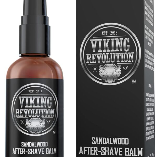 Viking Luxury After-Shave Balm - Soothes Face, Moisturizes After Shaving, Eliminates Razor Burn - Sandalwood Scent