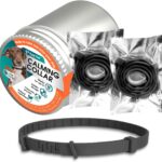 Calming Collar for Dogs - Fast Acting, Lasts 60 Days, Choking-Free Design Pheromone Collar for All Large Medium Small Dogs (Black, 3 Pack)