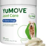 Yumove Hip & Joint Supplement for Dogs - with Glucosamine Chondroitin, Omega 3, Hyaluronic Acid, Green Lipped Mussel & Fish Oil for Dogs - Senior Dog Joint Supplement (120ct Chewable Tablets)