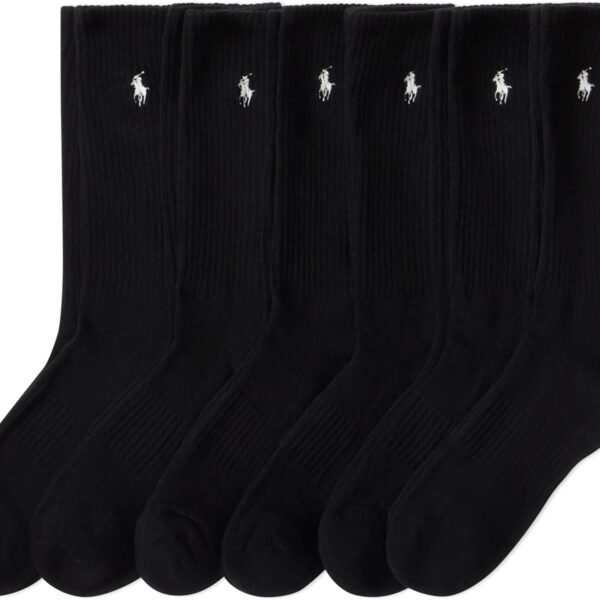 POLO RALPH LAUREN Men's Performance Crew Socks 6 Pack