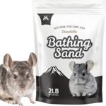 Hamiledyi Chinchilla Bath Sand 2 LB Pumice Power Dust Free Natural Pure Totoros Cleansing Desert Bathing Mice Litter for Chinchillas