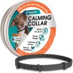 Calming Collar for Dogs - Fast Acting, Lasts 60 Days, Choking-Free Design Pheromone Collar for All Large Medium Small Dogs (Matte Black, 1 Pack)