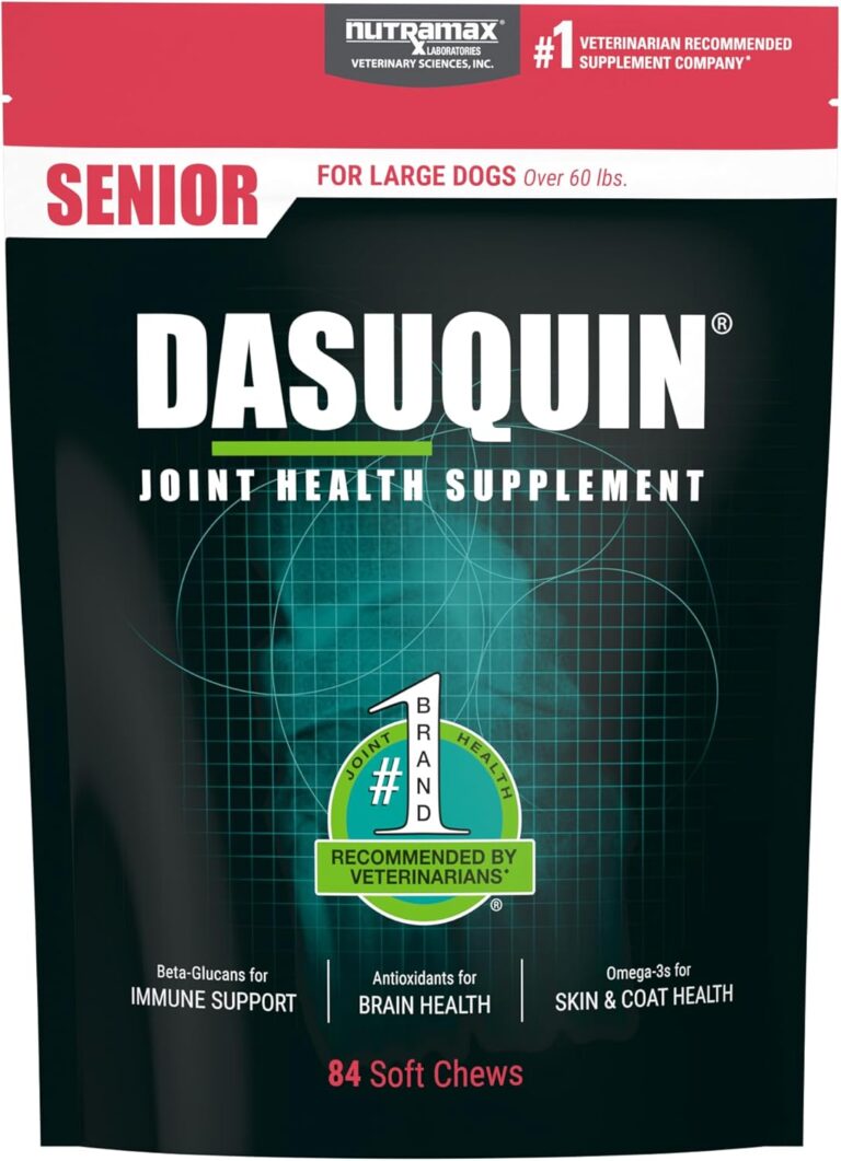 Nutramax Dasuquin Joint Health Supplement for Large Senior Dogs  for Immune Support, Skin & Coat Health, and Brain Health, 84 Soft Chews