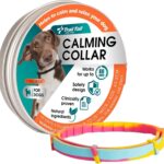 Calming Collar for Dogs Rainbow Dog Calm Collars Pheromone Relief Anxiety Stress Separation,Aluminum Box Gift Packaging 1 Pack,Fast-Acting 60 Days Relief,Choke Free Design Rainbow (1 Trial Necklace)