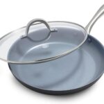 GreenPan Lima Hard Anodized 12" Frying Pan Skillet with Lid, Ceramic Nonstick, PFAS-Free Nontoxic Pots and Pans, Oven & Broiler Safe, Stainless Steel Handle, Cookware for Eggs & Omelet, Gray