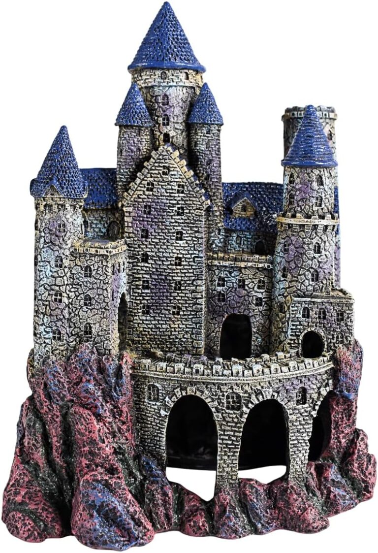 Penn-Plax Age-of-Magic Wizards Castle Aquarium Dcor  Resin for Freshwater and Saltwater Fish Tanks  Large (RRW8)