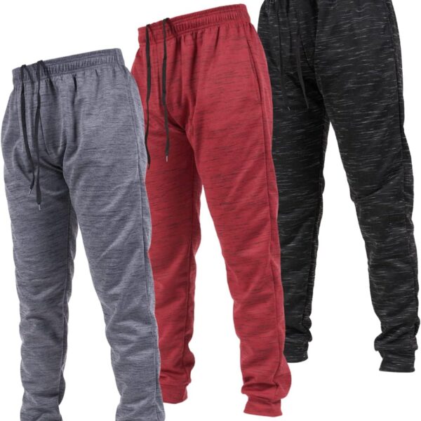 Ultra Performance 3 Pack Mens Joggers Mens Athletic Sweatpants with Pockets for Men, Small - 3X