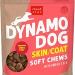 Cloud Star Dynamo Dog Skin & Coat Soft Chews Grain Free Dog Treats, Salmon, 14 oz. Pouch
