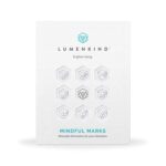Mindful Marks (Platinum) 31 Tiny Temporary Tattoos Mindfulness Stickers - Inspirational Gifts for Women - Simple Mindfulness Meditation Tools for Mental Health Awareness