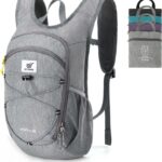 SKYSPER 15L/20L Foldable Hiking Backpack Lightweight Packable Travel Daypack with Chest Strap Small Folding Pack for Walking