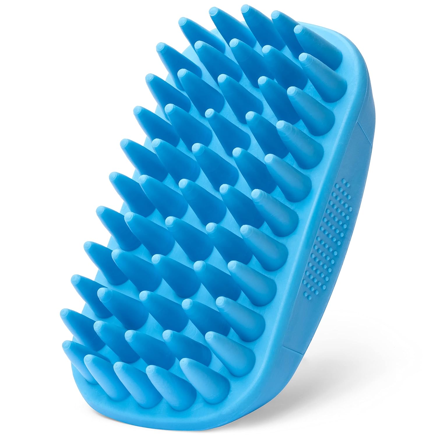 Rubber Curry Brush Dog for Short Haired Dogs - Soft & Gentle Deshedding Brush - Use Wet as Bath Brush or Dry for Grooming Loose Hair Rubber Curry Brush Dog for Short Haired Dogs - Soft & Gentle Deshedding Brush - Use Wet as Bath Brush or Dry for Grooming Loose Hair