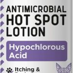 Chew + Heal Labs Hypochlorous Acid Lotion for Dogs  4oz Dog Wound Spray for Cuts, Burns, Sores, Abrasions, and More  Non Toxic and Chemical Free Hot Spot Lotion  Made in The USA