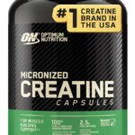 Optimum Nutrition Micronized Creatine Monohydrate Capsules, Keto Friendly, 2500mg, 100 Capsules