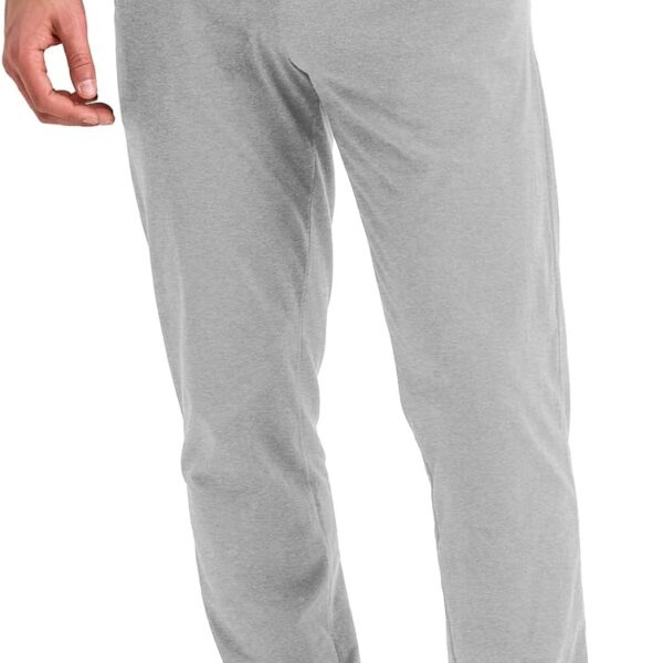 Hanes Men's Cotton Jersey Jogger, Knit Sweatpants with Pockets, Jogger, Cinched Cuff and Straight Leg