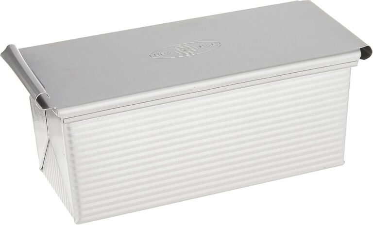 USA Pan Bakeware Pullman Loaf Pan With Cover, 9 x 4 inch, Nonstick & Quick Release Coating, Made in the USA from Aluminized Steel