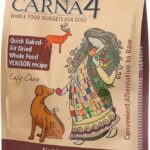 CARNA4 Air Dried Dog Food, Venison Recipe, Quick Baked Whole Food Nutrition with Sprouted Seeds, Natural Probiotics & Enzymes, No Synthetics, Easy-Chew - 2.2lbs