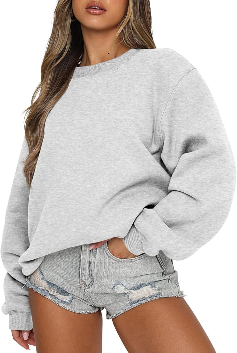 ANRABESS Womens Sweatshirts Crewneck Fleece Oversized Pullover Sweater Spring Winter Cute Tops Teen Girls Preppy Clothes 2026