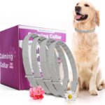 Calming Collar for Dogs 4 Packs, Dog Calming Collar, 100% Natural Essential Oil & Pheromone Formula, Reduces Anxiety & Stress for 90 Days, Waterproof Design, Long-Lasting Polymer Release Technology
