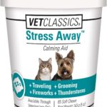 Vet Classics Stress Away Calming, Anxiety Aid for Dogs and Cats  Soft Chew Pet Health Supplement for Dogs, and Cats - Melatonin, Ginger  65 Soft Chews