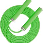 Adjustable Jump Rope for Home Fitness - 5mm PVC Cord with Ball Bearings, Anti-Slip Rubber& Alloy Handles for Beginners, Weight Loss Workout in Home/School/Gym