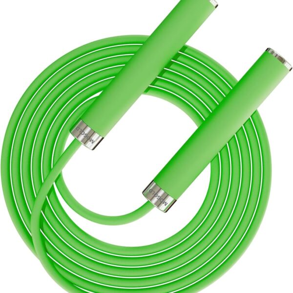 Adjustable Jump Rope for Home Fitness - 5mm PVC Cord with Ball Bearings, Anti-Slip Rubber& Alloy Handles for Beginners, Weight Loss Workout in Home/School/Gym