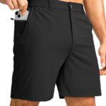 G Gradual Men's Casual Shorts 7" Lightweight Golf Shorts for Men Stretch with 3 Pockets Quick Dry Breathable Work Shorts