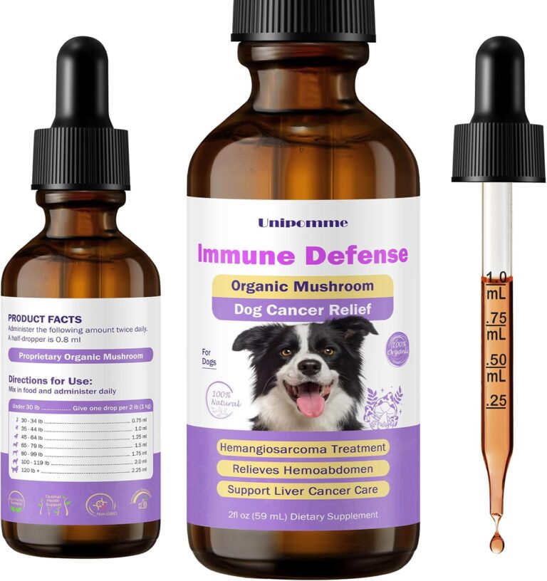 Dog Cancer Supplements - Pet Critical Guard - Defense Immune Support, Cellular Health, Antioxidants with Turkey Tail Mushroom - Natural Herbal Supplement for Well-Being Protection 2 oz (59 ml)