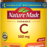 Nature Made Chewable Vitamin C 500 mg, Dietary Vitamin C Supplement for Immune Support, 150 Tablets, 150 Day Supply