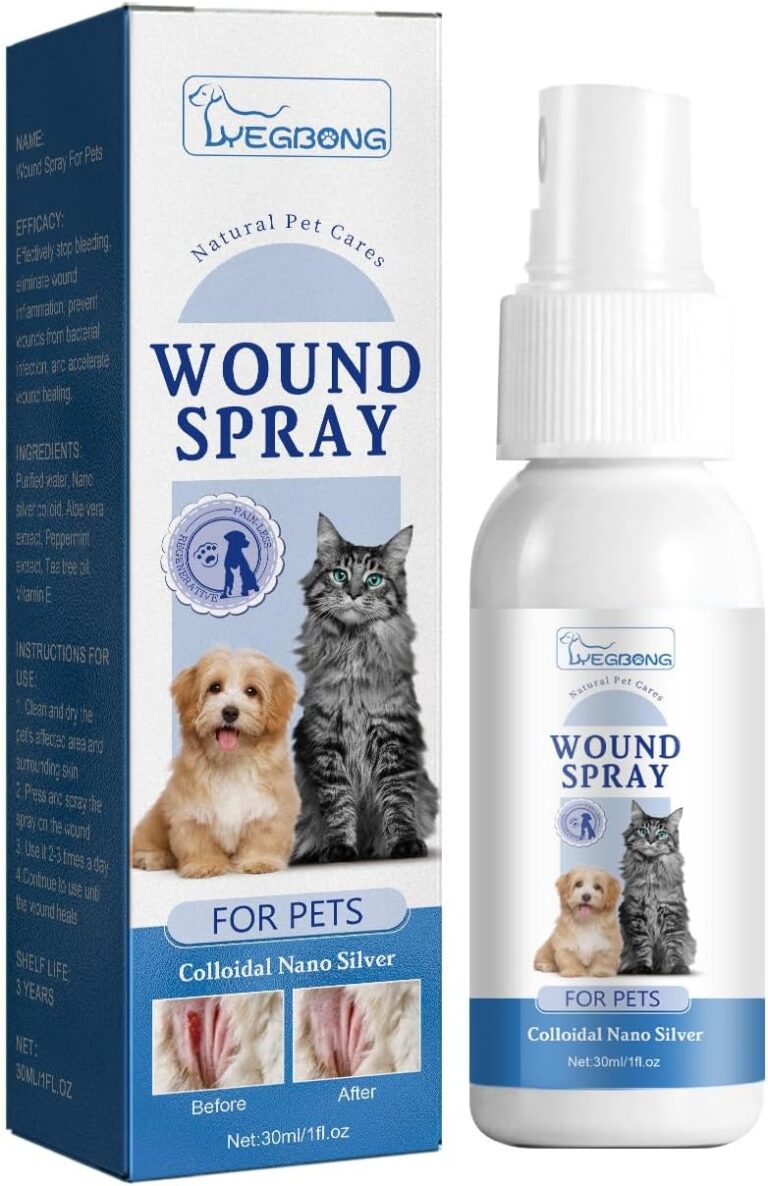 Pet Wound Care Spray | Relieve Cats and Dogs Skin Itching & Soothe Irritated Skin | Pet Wound Care Solution