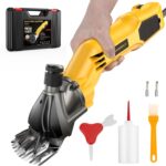 Sheep Shears, 600W Heavy Duty Professional Electric Sheep Clippers, Livestock Haircut for Grooming Sheep Horses Alpacas Goats Thick Animals