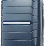 Samsonite Freeform 28-Inch Large Luggage with Dual 360 Spinner Wheels - Checked Suitcase - TSA Lock, Airline-Approved - Lightweight Durable Polypropylene Expandable Hardshell - Navy