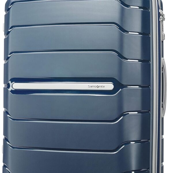 Samsonite Freeform 28-Inch Large Luggage with Dual 360 Spinner Wheels - Checked Suitcase - TSA Lock, Airline-Approved - Lightweight Durable Polypropylene Expandable Hardshell - Navy