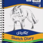 UCreate Sketch Diary P4794, 11" x 8 1/2", 70 Sheets