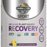 Garden of Life Sport Vegan Post Workout Muscle Recovery Powder for Men & Women - BlackBerry Lemonade 30 Servings, Organic Plant Based Recovery, 100mg Magnesium, Antioxidants, Post Workout Supplements