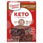 Duncan Hines Keto Friendly Brownie Mix, Chewy Fudge, Zero Added Sugar, Gluten Free, 10 oz.