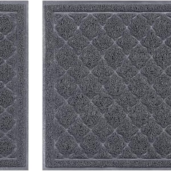 unipaws Cat Litter Trapping Mat, Litter Box Scatter Control Pad, Litter Free Floors and Urine Waterproof, Gentle on Paws, No Phthalate