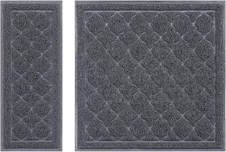 unipaws Cat Litter Trapping Mat, Litter Box Scatter Control Pad, Litter Free Floors and Urine Waterproof, Gentle on Paws, No Phthalate