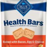 Blue Buffalo Health Bars Crunchy Dog Biscuits, Oven-Baked with Natural Ingredients, Bacon, Egg & Cheese, 16-oz Bag