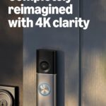 Ring Wired Doorbell Pro (newest model), Home or business security, Retinal 4K with wide-angle video, 10x Enhanced Zoom, and Low-Light Sight, Deep Silver