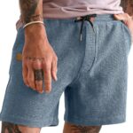 JMIERR Men's Casual 5"/ 7" Shorts Waffle Elastic Waist Drawstring Workout Running Jogging Beach Sweat Shorts with Pockets