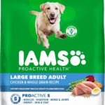 IAMS Proactive Health Large Breed Adult Dry Dog Food Chicken & Whole Grain Recipe, 30 lb. Bag