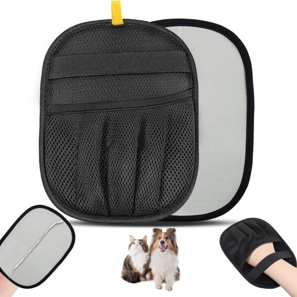 Electrostatic Pet Hair Remover Glove-Furniture/Couch/Carpet/Car Seat Hair Removal, Efficient Pet Grooming Glove for Dogs & Cats, Washable Reusable Static Removal Gloves for Pet Hair