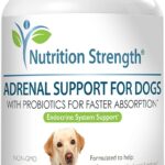 Adrenal Support for Dogs, Support for Dogs with Cushing's Disease, Maintain a Healthy Coat and Skin, Promote Normal Urination, Thirst and Appetite, 120 Chewable Tablets