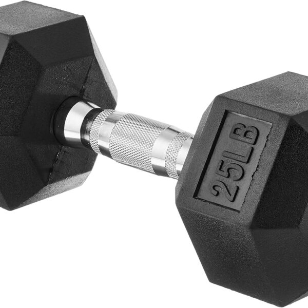 Amazon Basics Rubber Hex Dumbbell Hand Weight