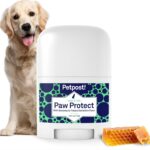 Petpost | Paw Protection for Dogs - Organic Sunflower Oil and Beeswax Balm for Hot Pavement - Wax Coats Dog Feet to Prevent Burns from Heat & Cold 0.64 oz.