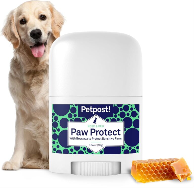 Petpost | Paw Protection for Dogs - Organic Sunflower Oil and Beeswax Balm for Hot Pavement - Wax Coats Dog Feet to Prevent Burns from Heat & Cold 0.64 oz.